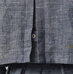 45R Indigo Cotton Linen Tweed Annie Mini Jacket