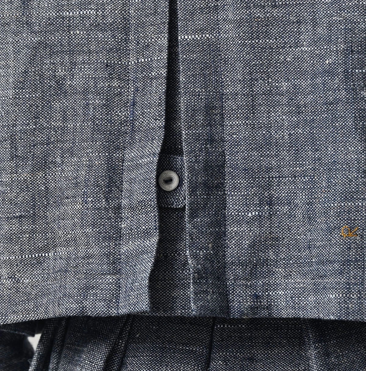 45R Indigo Cotton Linen Tweed Annie Mini Jacket - Image 9