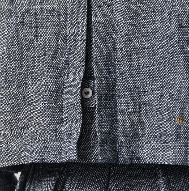 45R Indigo Cotton Linen Tweed Annie Mini Jacket - Image 9