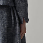 45R Indigo Cotton Linen Tweed Annie Mini Jacket