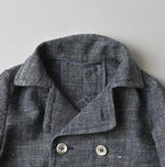 45R Indigo Cotton Linen Tweed Annie Mini Jacket