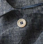 45R Indigo Cotton Linen Tweed Annie Mini Jacket