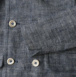 45R Indigo Cotton Linen Tweed Annie Mini Jacket