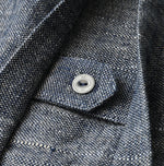 45R Indigo Cotton Linen Tweed Annie Mini Jacket