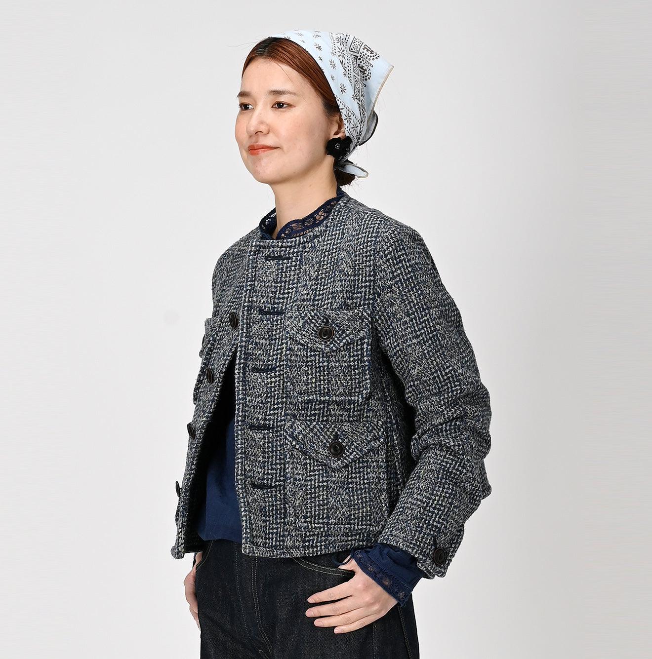 Tweed store quilted jacket