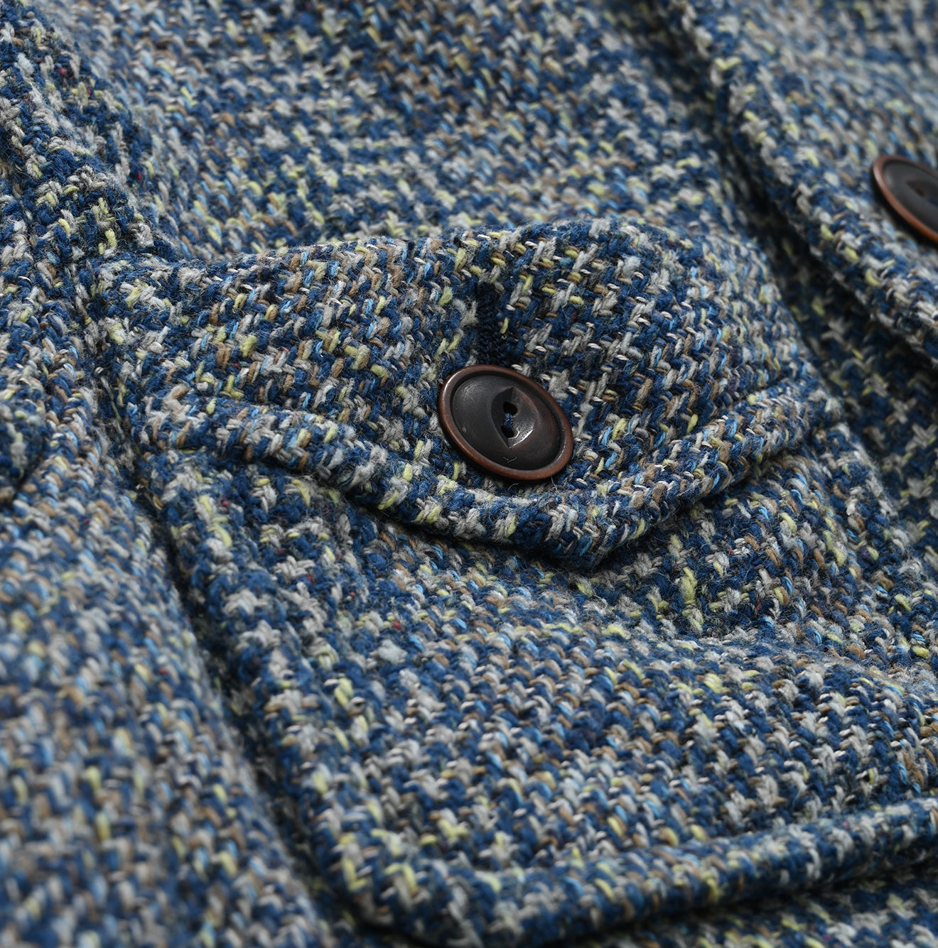 Ai Indigo Tamatebako Tweed Annie Jacket