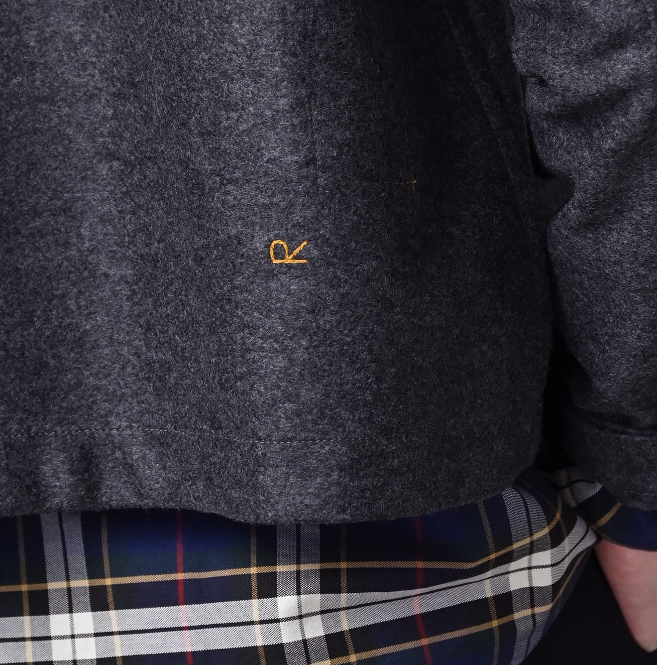 45R Jersey Flannel Annie Jacket (Gray Top-dyed)