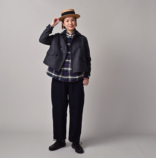 45R Jersey Flannel Annie Jacket (Gray Top-dyed)