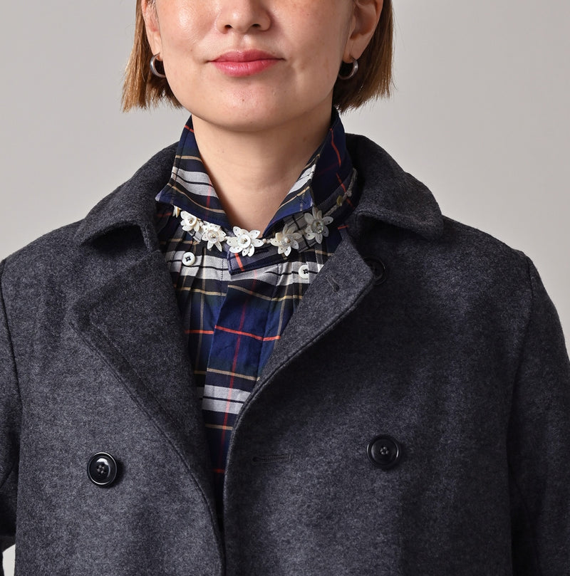 45R Jersey Flannel Annie Jacket (Gray Top-dyed)