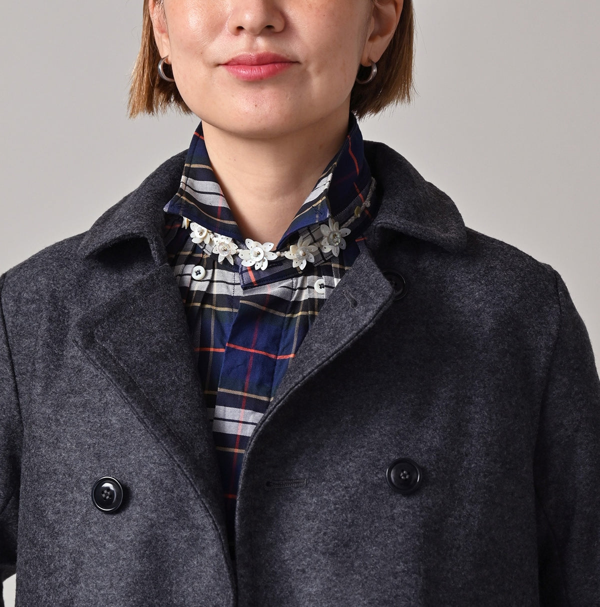 45R Jersey Flannel Annie Jacket (Gray Top-dyed)