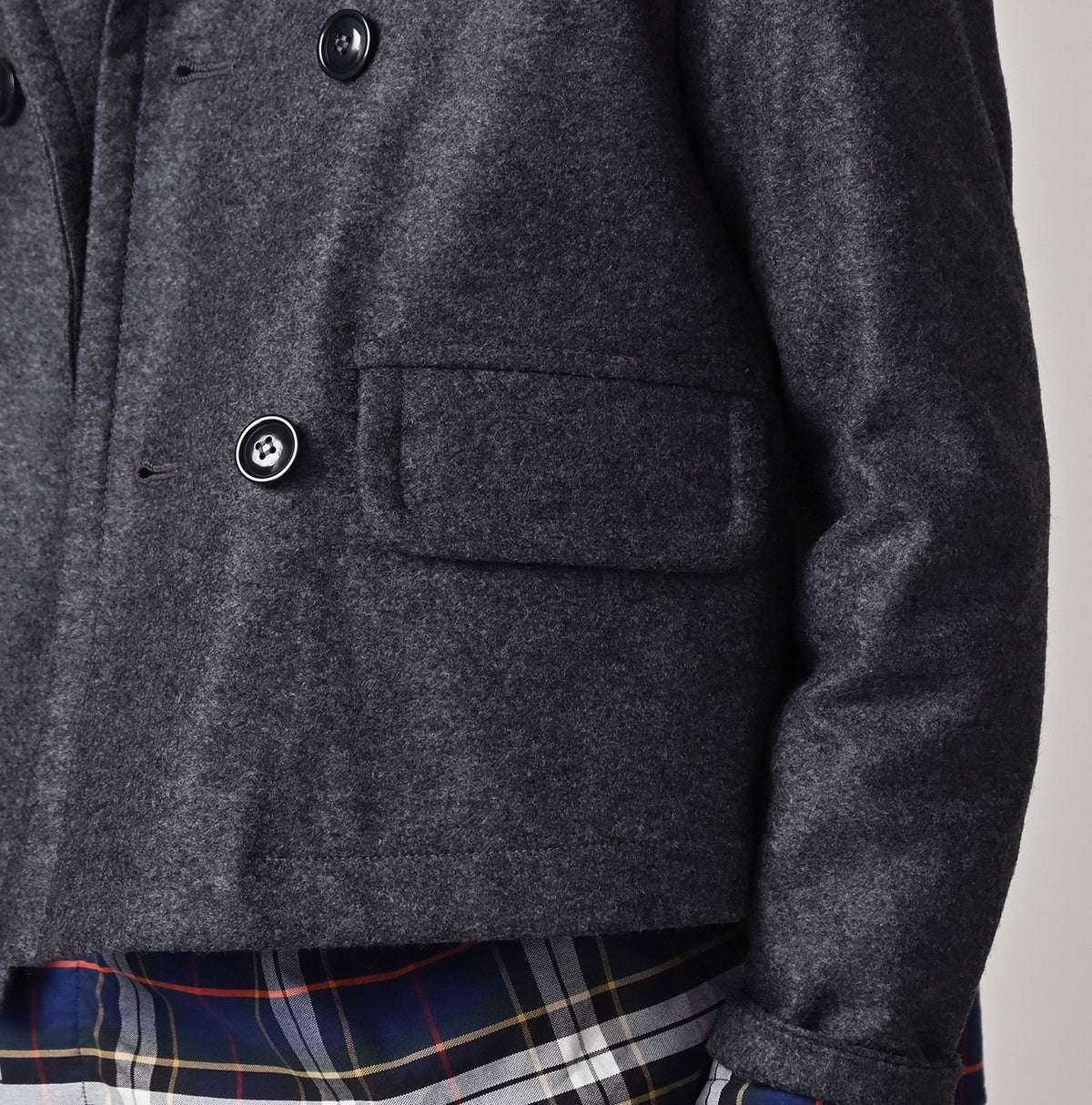 45R Jersey Flannel Annie Jacket (Gray Top-dyed)