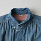 45R 45 Petit Denim Boyfriend Shirt Distressed