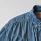 45R 45 Petit Denim Boyfriend Shirt Distressed