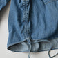 45R 45 Petit Denim Boyfriend Shirt Distressed