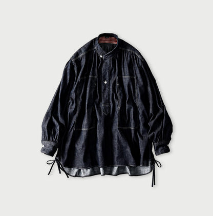 45R 45 Petit Denim Boyfriend Shirt