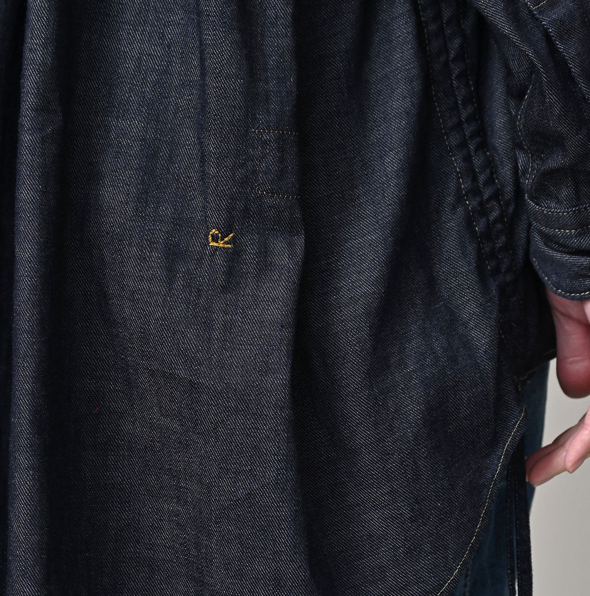 45R 45 Petit Denim Boyfriend Shirt