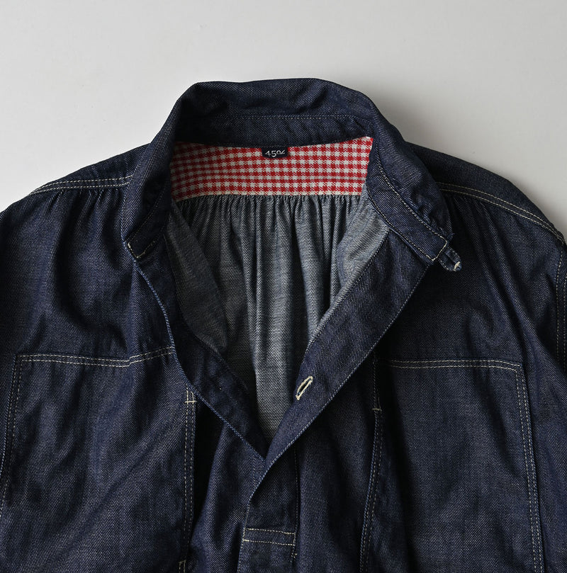 45R 45 Petit Denim Boyfriend Shirt