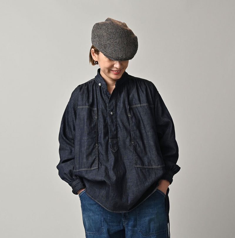 45R 45 Petit Denim Boyfriend Shirt