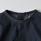 45R Mugihiko Denim Puff Sleeve Blouse