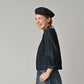 45R Mugihiko Denim Puff Sleeve Blouse