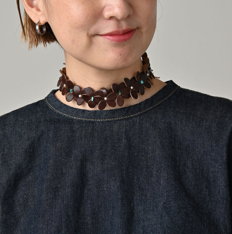 45R Mugihiko Denim Puff Sleeve Blouse - Image 6