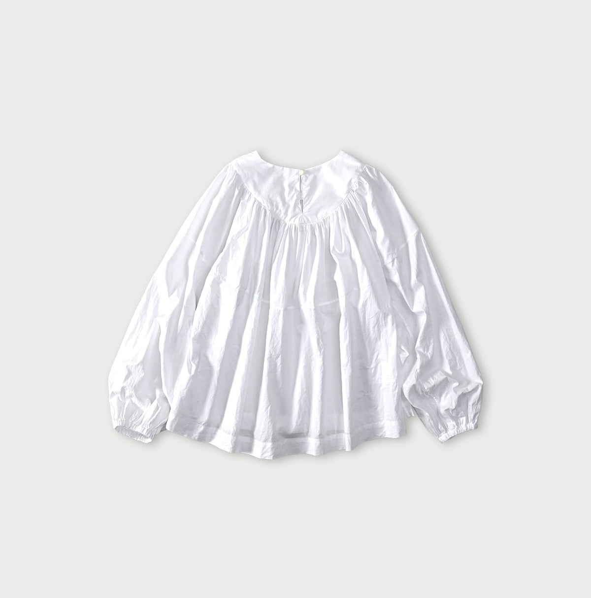 45R Supima Batiste Tuck-Gather Blouse