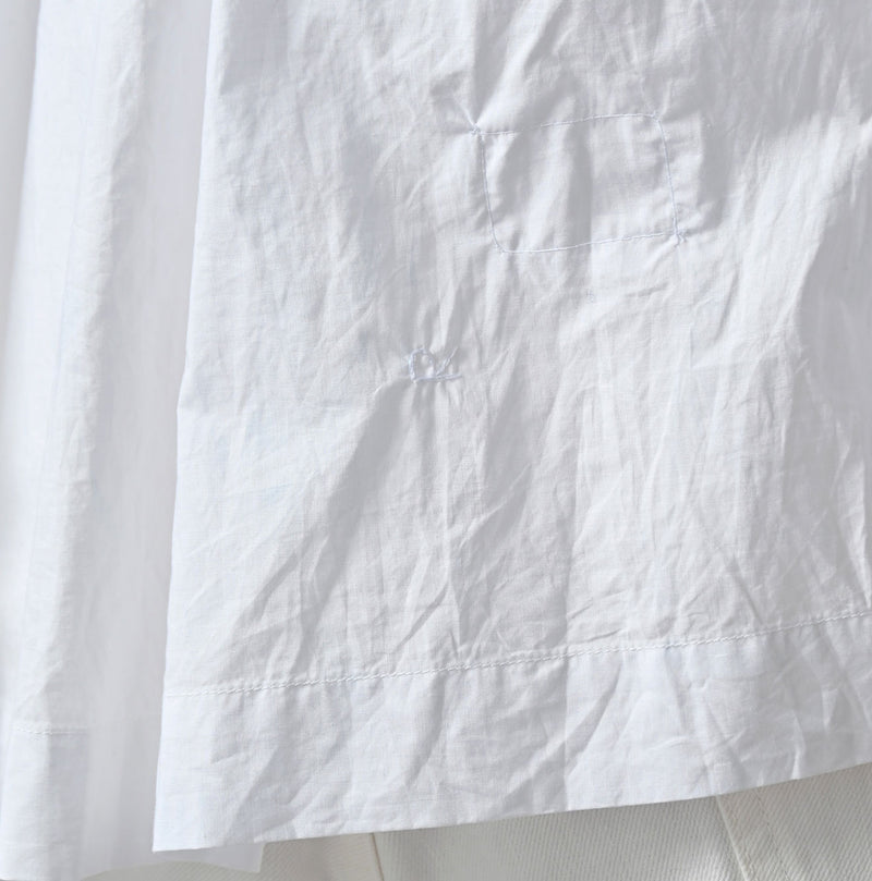 45R Supima Batiste Tuck-Gather Blouse