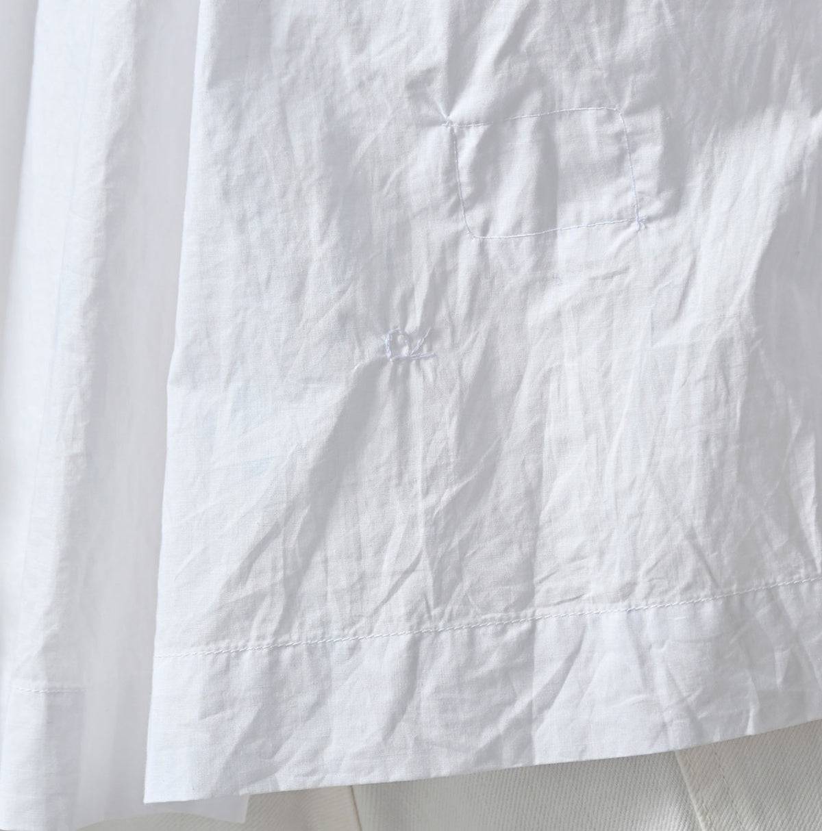 45R Supima Batiste Tuck-Gather Blouse