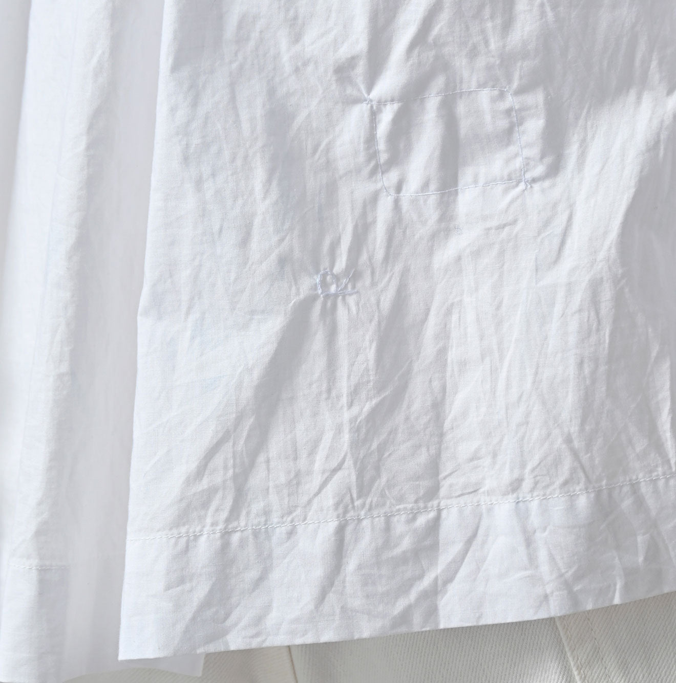 45R Supima Batiste Tuck-Gather Blouse