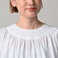 45R Supima Batiste Tuck-Gather Blouse