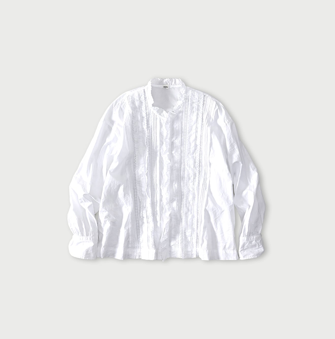 45R Supima Batiste Cutwork Blouse