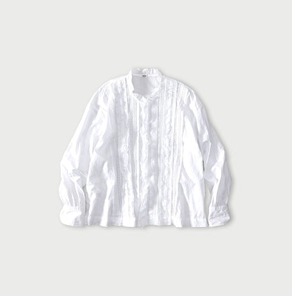 45R Supima Batiste Cutwork Blouse