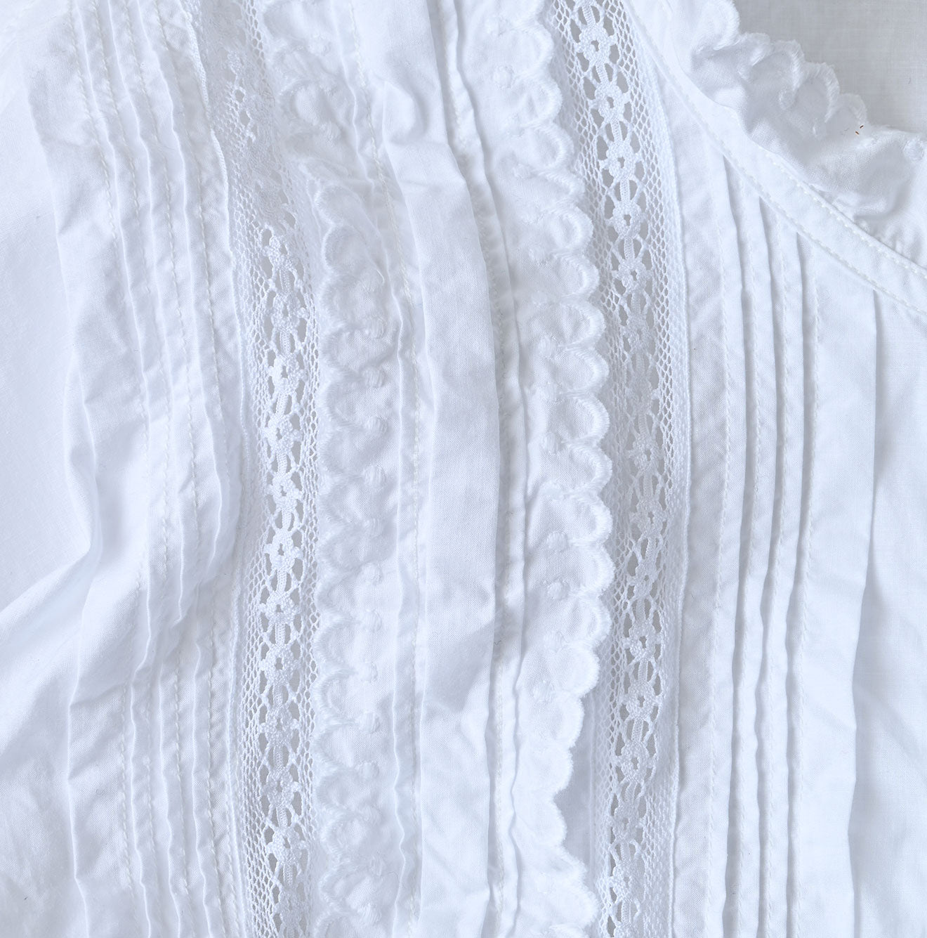 45R Supima Batiste Cutwork Blouse