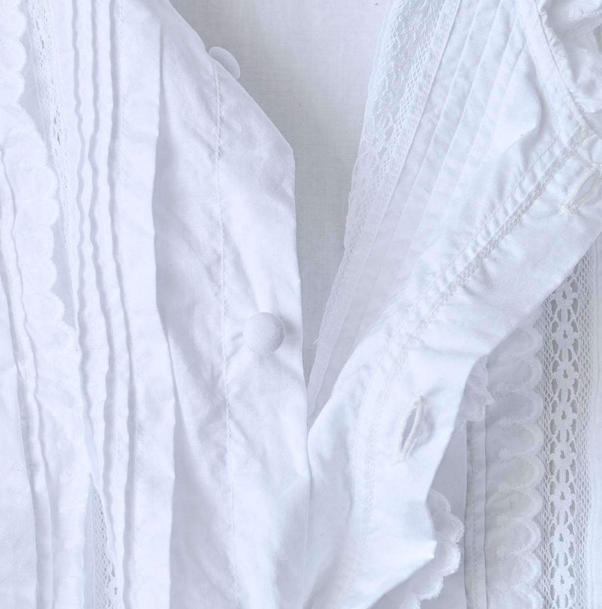 45R Supima Batiste Cutwork Blouse