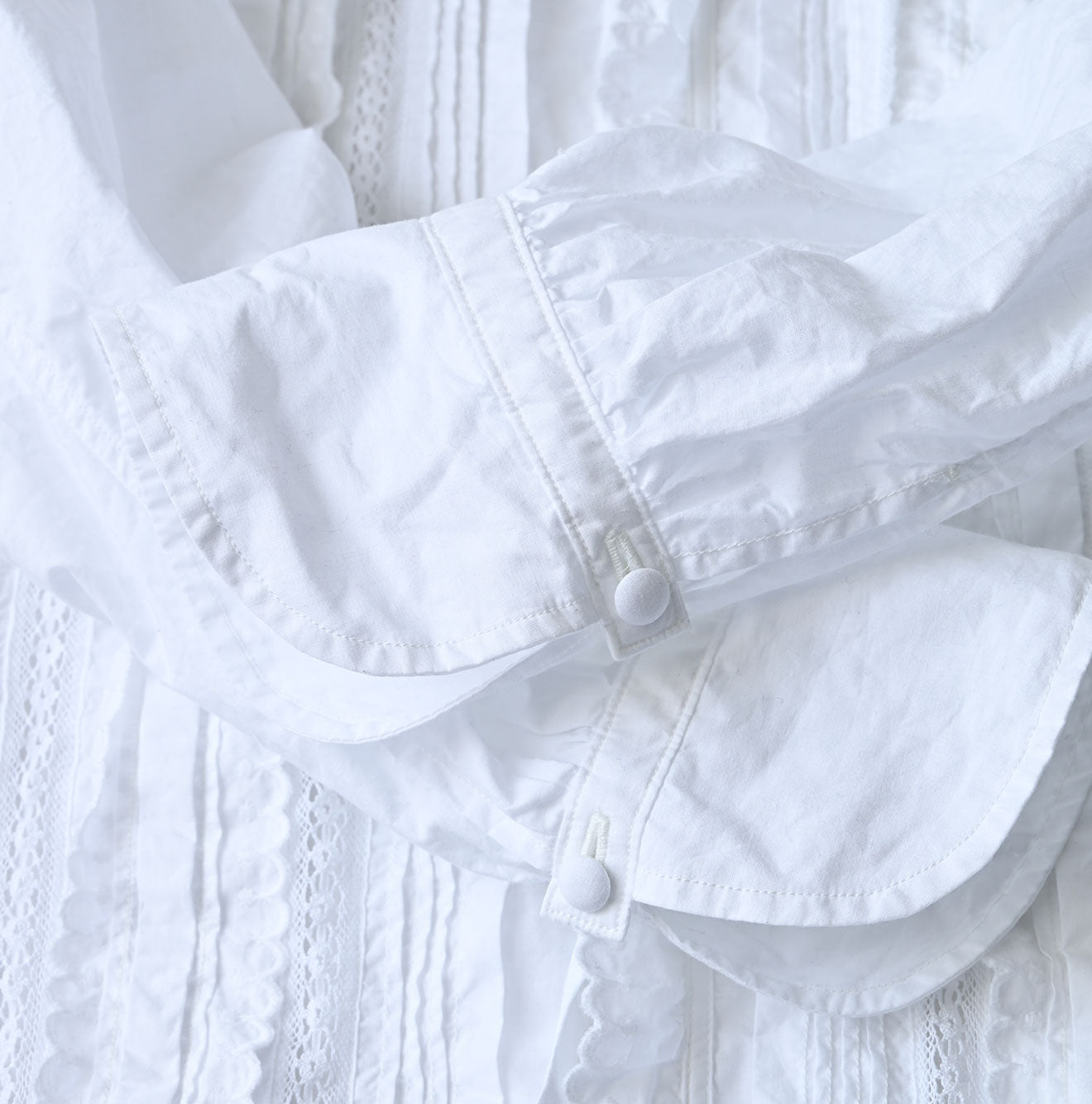 45R Supima Batiste Cutwork Blouse