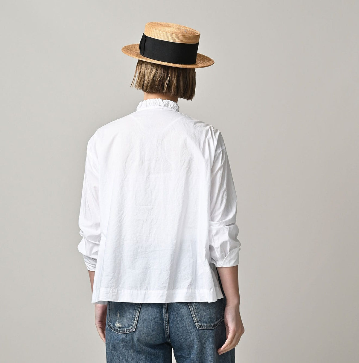 45R Supima Batiste Cutwork Blouse