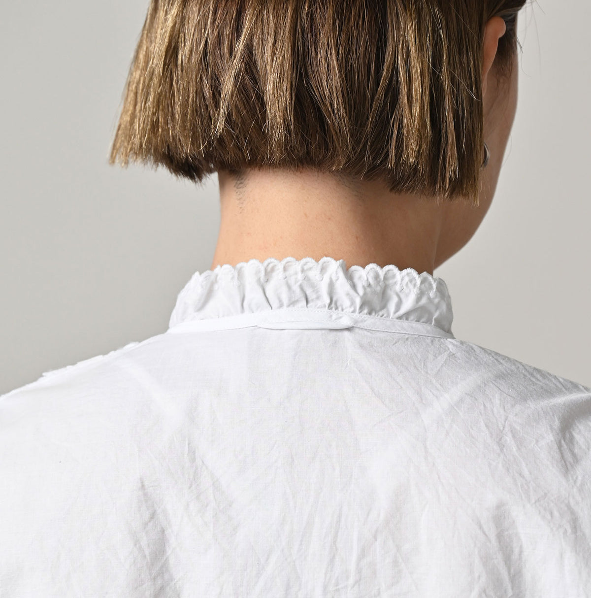 45R Supima Batiste Cutwork Blouse