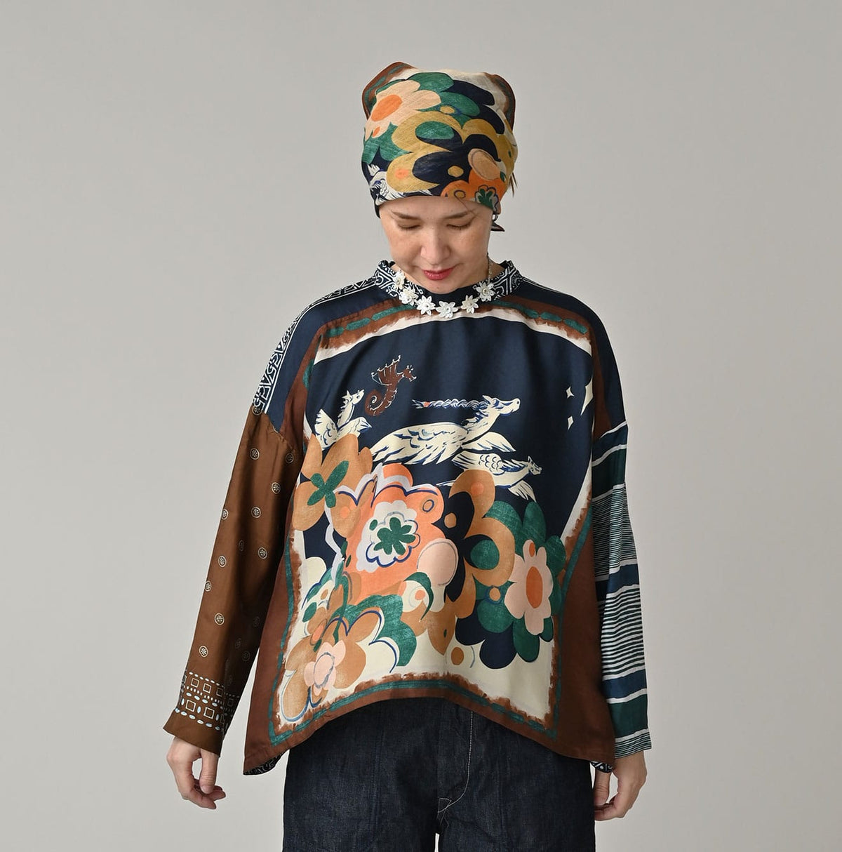 45R Picture Book Bandana Blouse