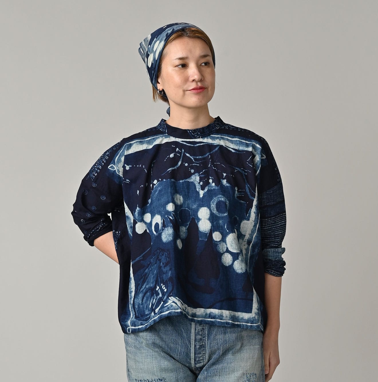 45R Picture Book Bandana Blouse