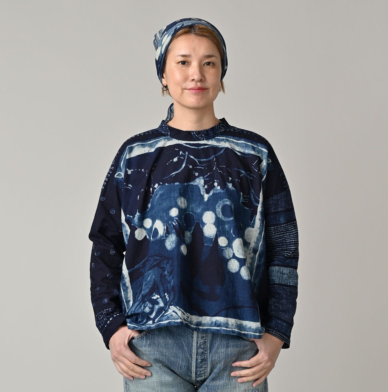 45R Picture Book Bandana Blouse