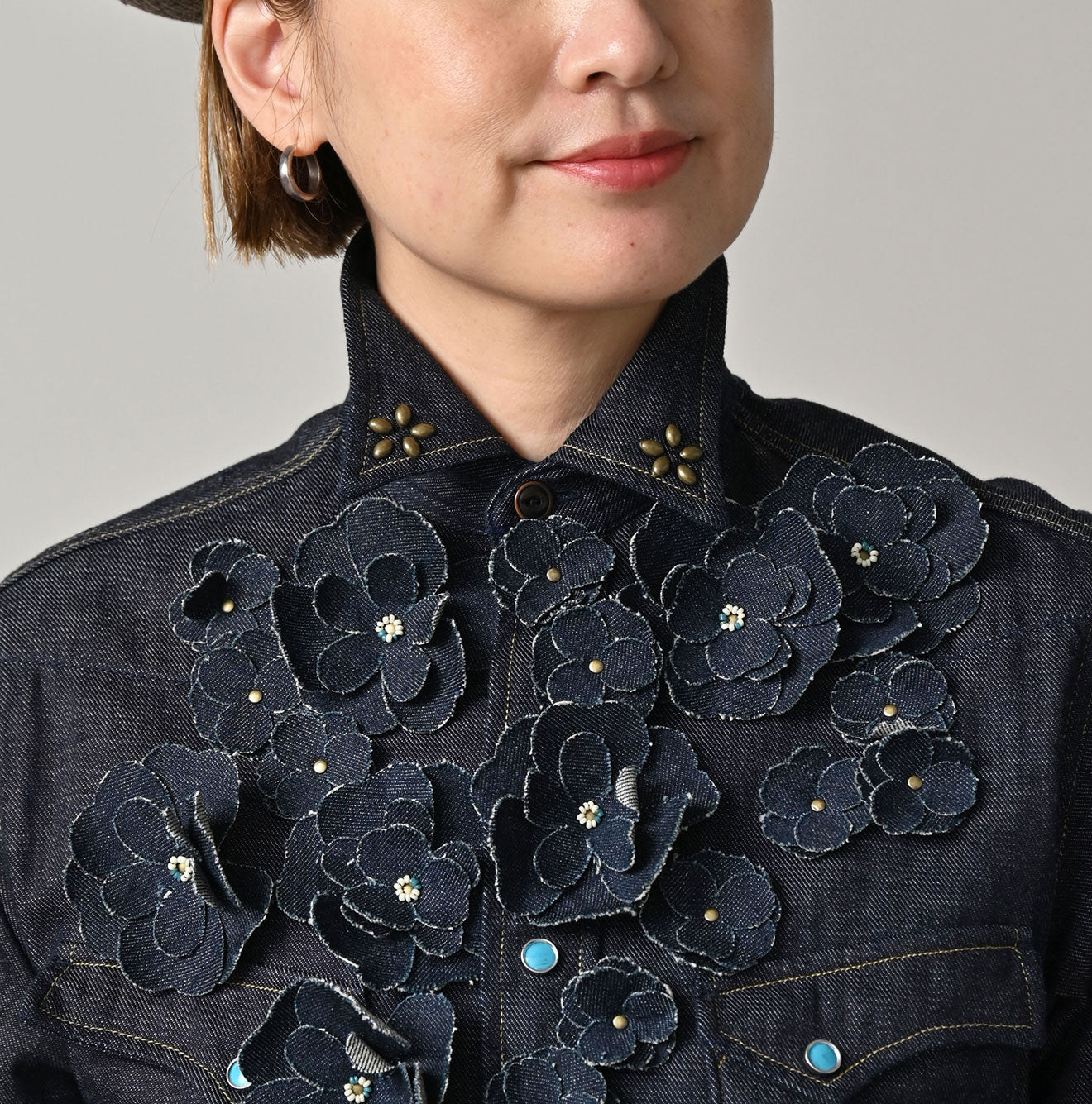 45 Petit Denim Fleur Eastern Shirt Nou