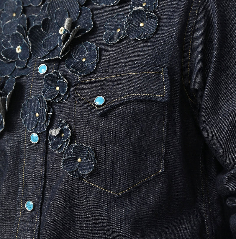 45 Petit Denim Fleur Eastern Shirt Nou