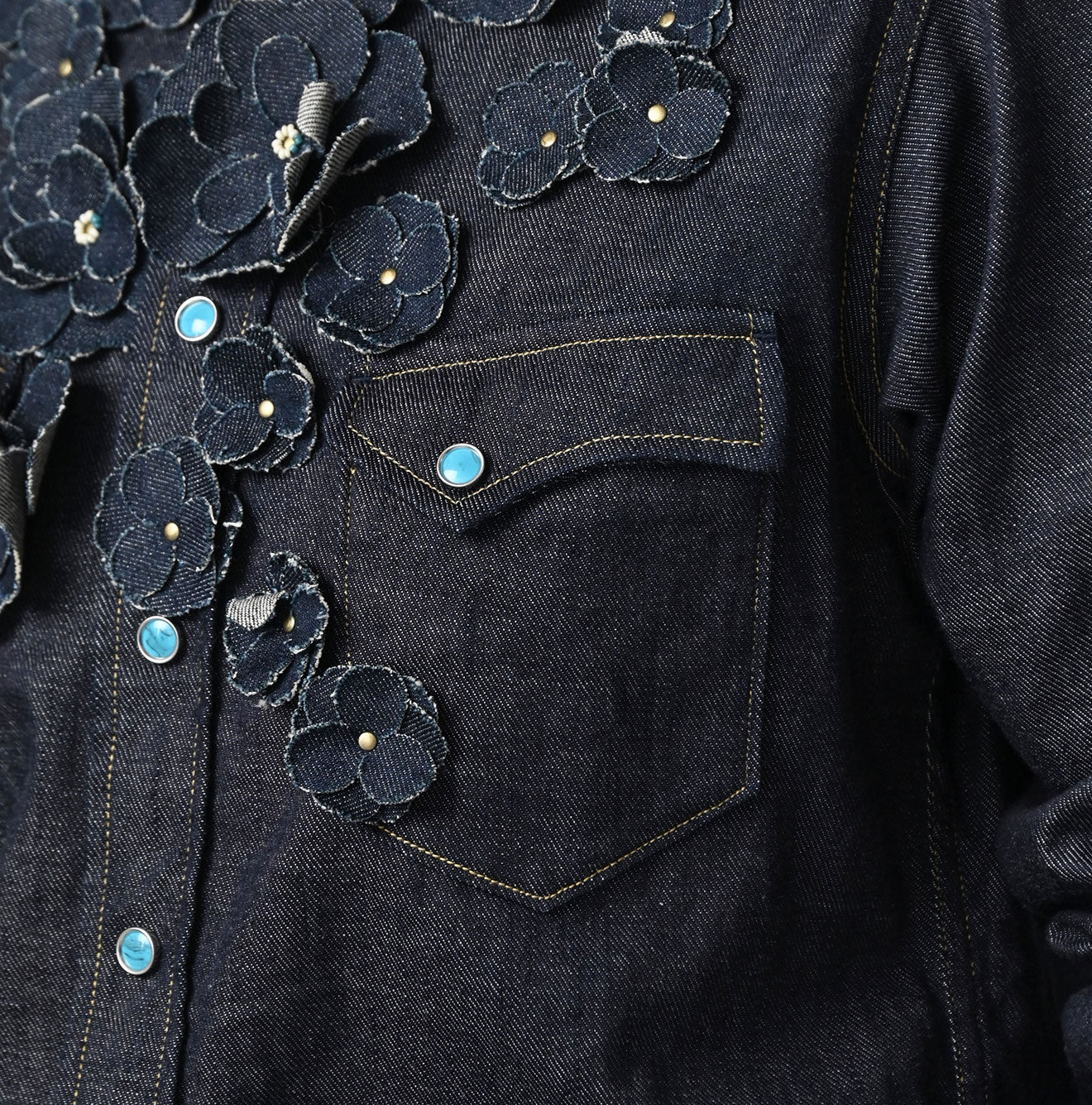 45 Petit Denim Fleur Eastern Shirt Nou