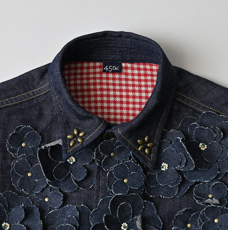45 Petit Denim Fleur Eastern Shirt Nou