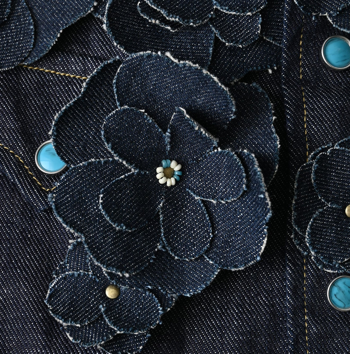 45 Petit Denim Fleur Eastern Shirt Nou