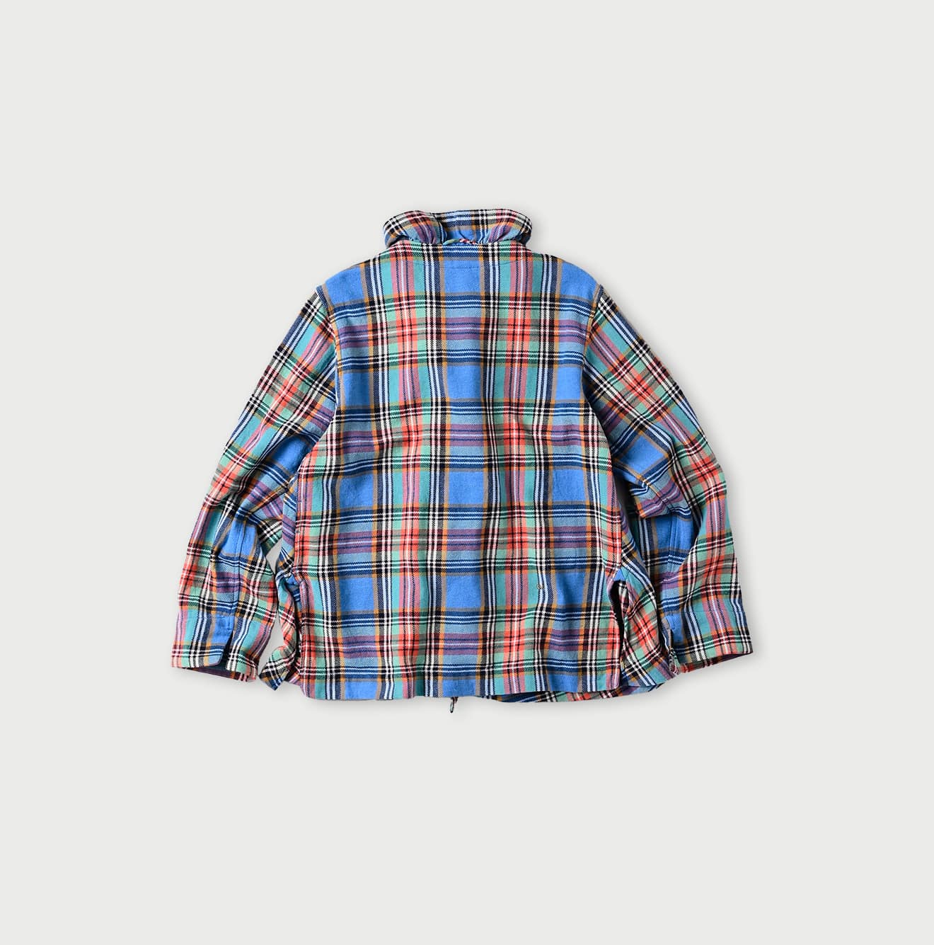 45R Flannel Tartan Frilled Cachecoeur