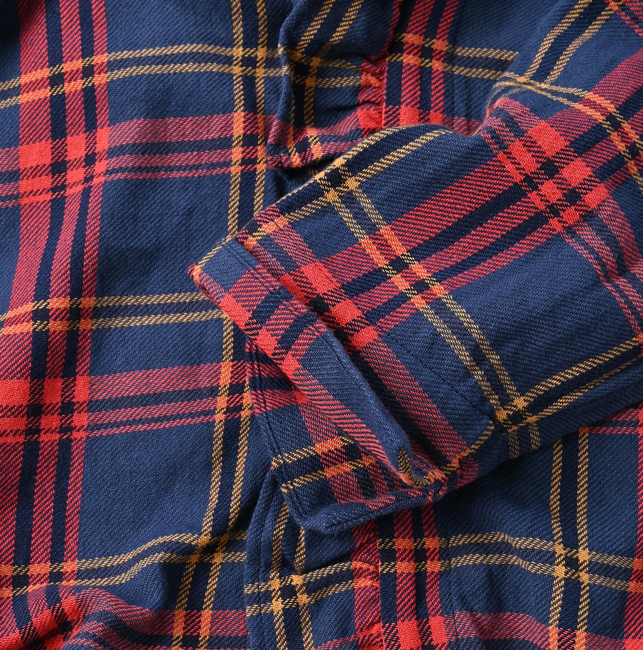 45R Flannel Tartan Frilled Cachecoeur