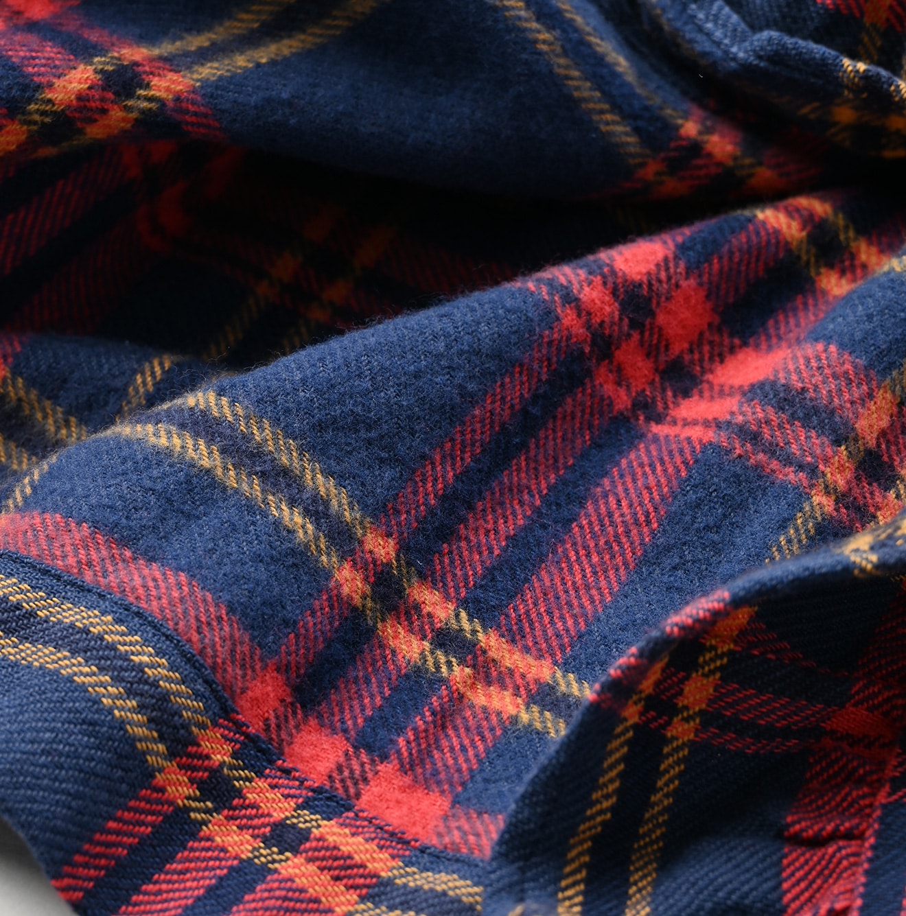 45R Flannel Tartan Frilled Cachecoeur