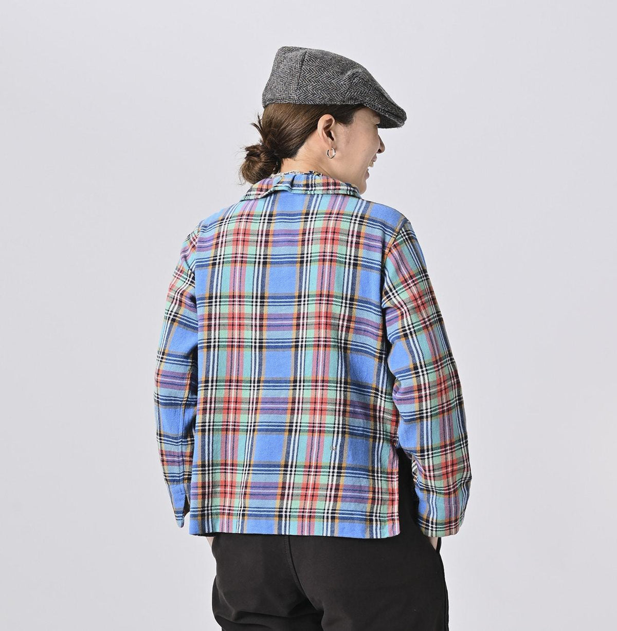 Flannel Tartan Frilled Cachecoeur (Size 2) - 45R by 45rpm studio