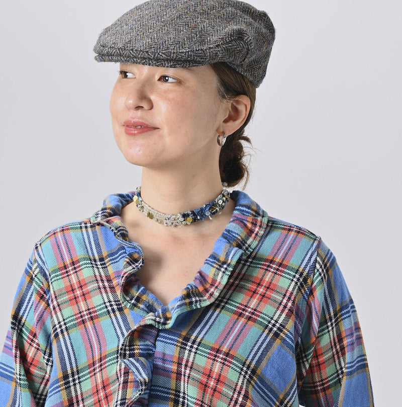 Flannel Tartan Frilled Cachecoeur (Size 2) - 45R by 45rpm studio